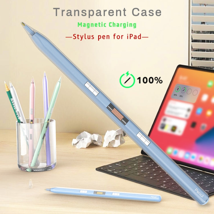 P10s Transparent Case Wireless Charging Stylus Pen for iPad 2018 or Later(Pink) - Stylus Pen by PMC TechLife | Online Shopping South Africa | PMC TechLife