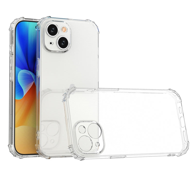 For iPhone 15 Plus Four-Corner Shockproof Clear TPU Phone Case(Transparent) - free shipping - PMC TechLife - Order now!