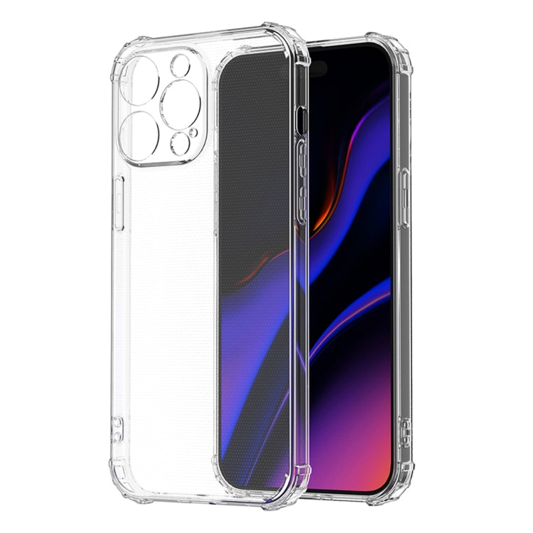 For iPhone 15 Pro Four-Corner Shockproof Clear TPU Phone Case(Transparent) - free shipping - PMC TechLife - Order now!
