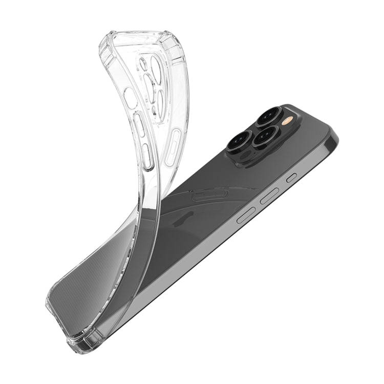 For iPhone 15 Pro Max Four-Corner Shockproof Clear TPU Phone Case(Transparent) - free shipping - PMC TechLife - Order now!