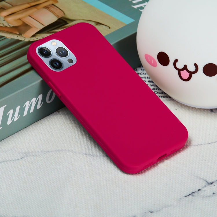 For iPhone 15 Pro Solid Color Silicone Phone Case(Rose Red) - iPhone 15 Pro Cases by PMC TechLife | Online Shopping South Africa | PMC TechLife