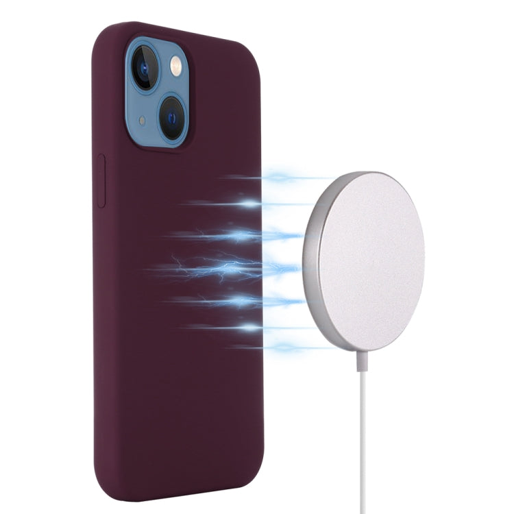 For iPhone 15 Shockproof Silicone Magsafe Phone Case(Plum Color) - free shipping - PMC TechLife - Order now!