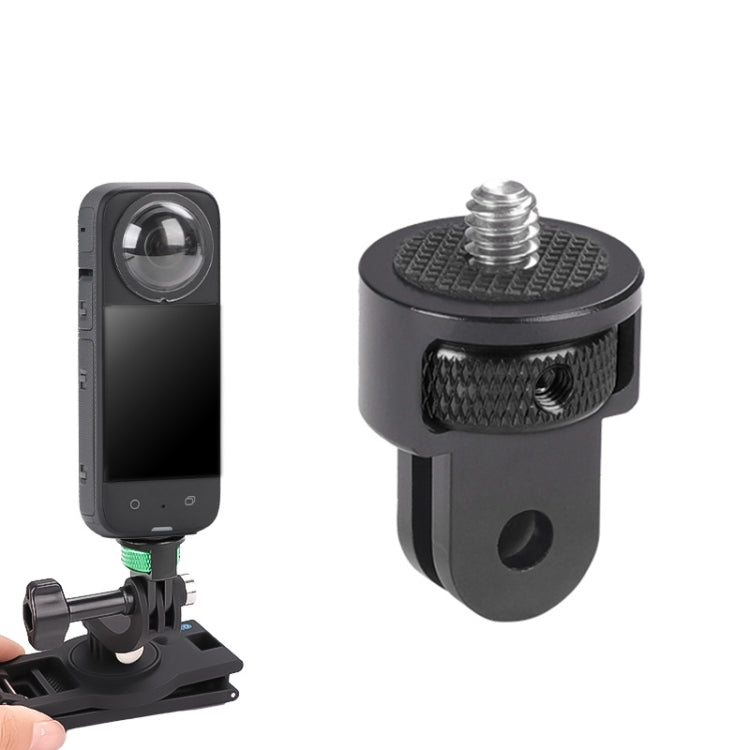 1/4 inch Screw Adjustable Metal Action Camera Adapter(Black) - Connection Mount by PMC TechLife | Online Shopping South Africa | PMC TechLife