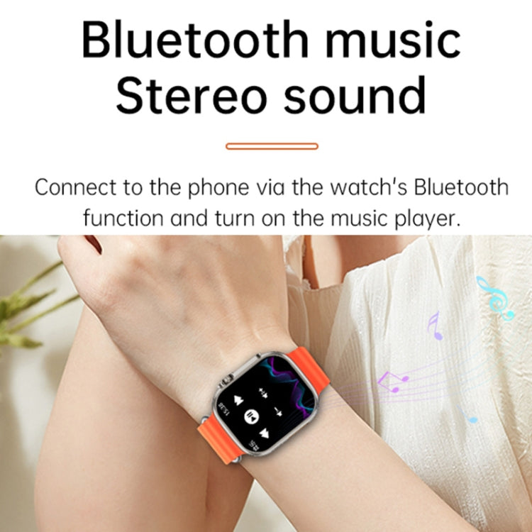 WS-E9 Ultra 2.2 inch IP67 Waterproof Silicone Band Smart Watch, Support Heart Rate / NFC(Blue) - Smart Watches by PMC TechLife | Online Shopping South Africa | PMC TechLife | Buy Now Pay Later Mobicred