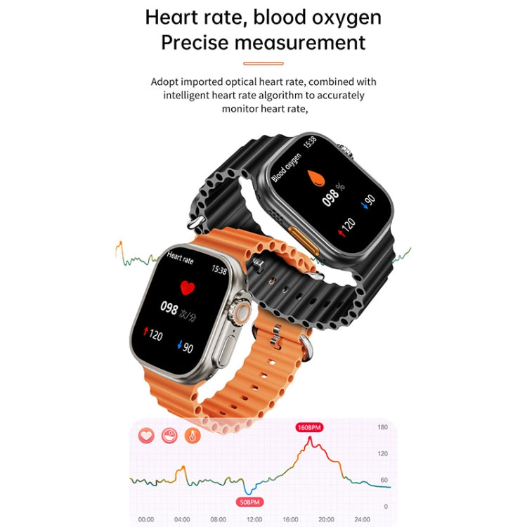 WS-E9 Ultra 2.2 inch IP67 Waterproof Silicone Band Smart Watch, Support Heart Rate / NFC(Blue) - Smart Watches by PMC TechLife | Online Shopping South Africa | PMC TechLife | Buy Now Pay Later Mobicred