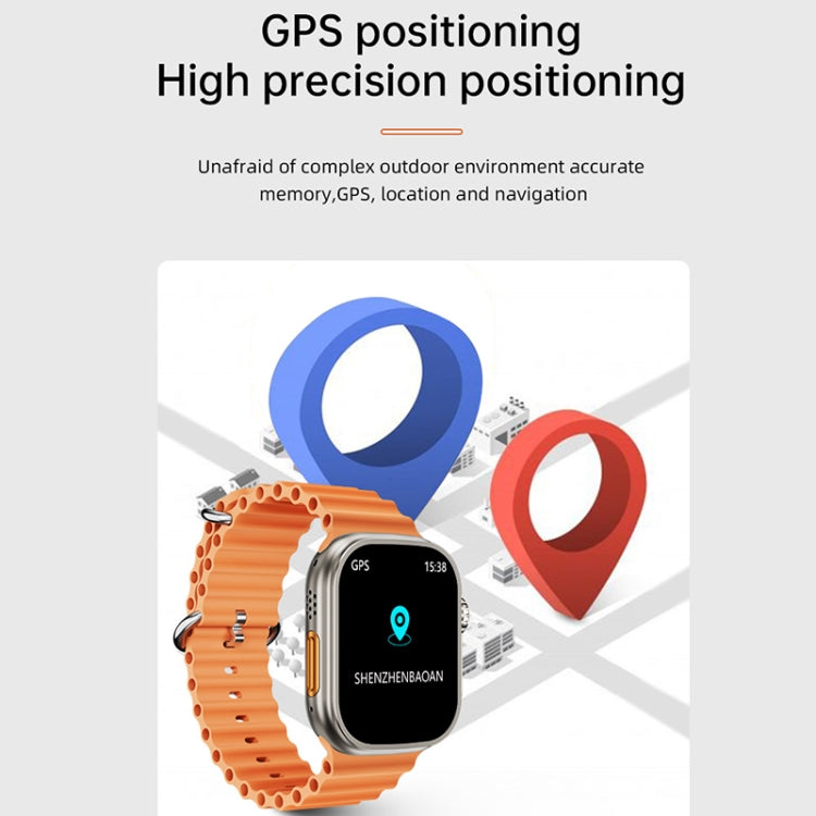 WS-E9 Ultra 2.2 inch IP67 Waterproof Ocean Silicone Band Smart Watch, Support Heart Rate / NFC(Blue) - Smart Watches by PMC TechLife | Online Shopping South Africa | PMC TechLife | Buy Now Pay Later Mobicred
