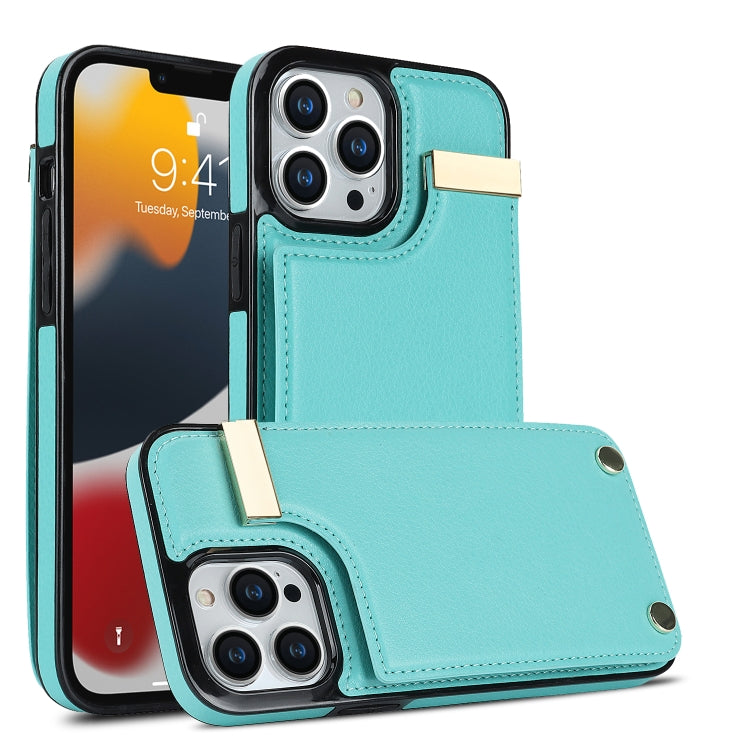 For iPhone 11 Pro Max Metal Buckle Card Slots Phone Case(Green) - free shipping - PMC TechLife - Order now!
