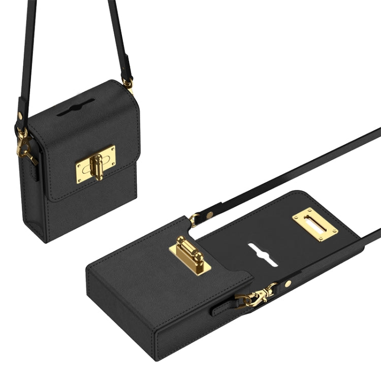 For Samsung Galaxy Z Flip5 GKK Plain Weave Mini Backpack Slim Phone Case with Ring(Black) - free shipping - PMC TechLife - Order now!