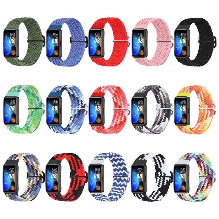 For Huawei Band 8 Nylon Braided Buckle Watch Band(Black) - Watch Bands by PMC TechLife | Online Shopping South Africa | PMC TechLife