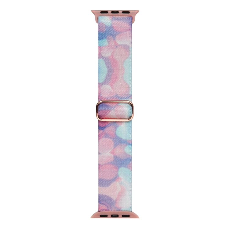 For Apple Watch Ultra 49mm Painted Pattern Nylon Replacement Watch Band(Water Fluid) - Watch Bands by PMC TechLife | Online Shopping South Africa | PMC TechLife