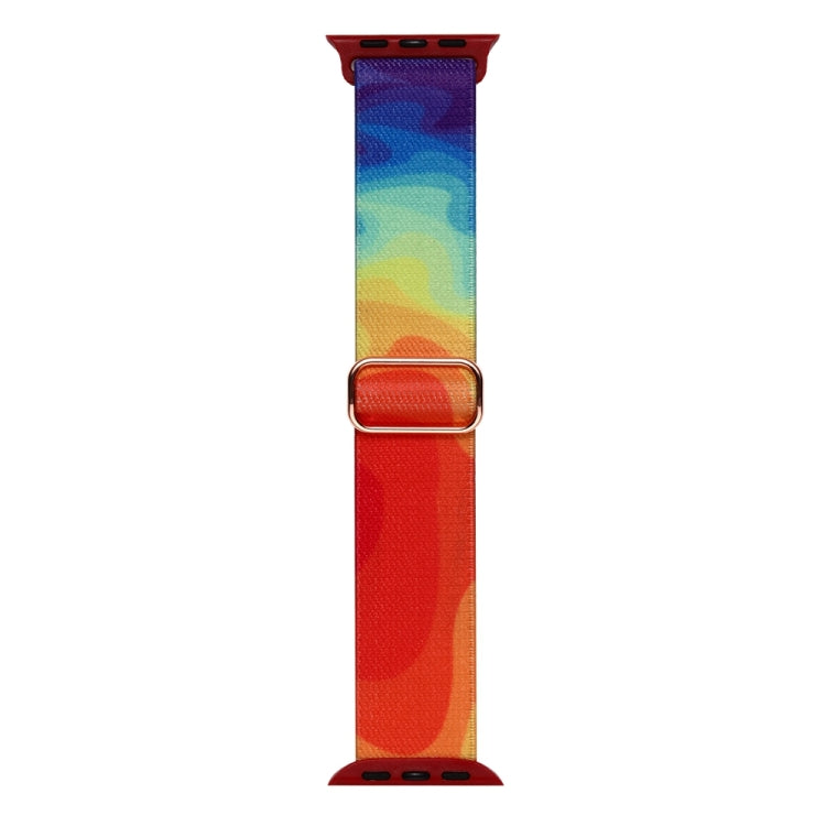For Apple Watch 6 40mm Painted Pattern Nylon Replacement Watch Band(Liquid Colorful) - Watch Bands by PMC TechLife | Online Shopping South Africa | PMC TechLife