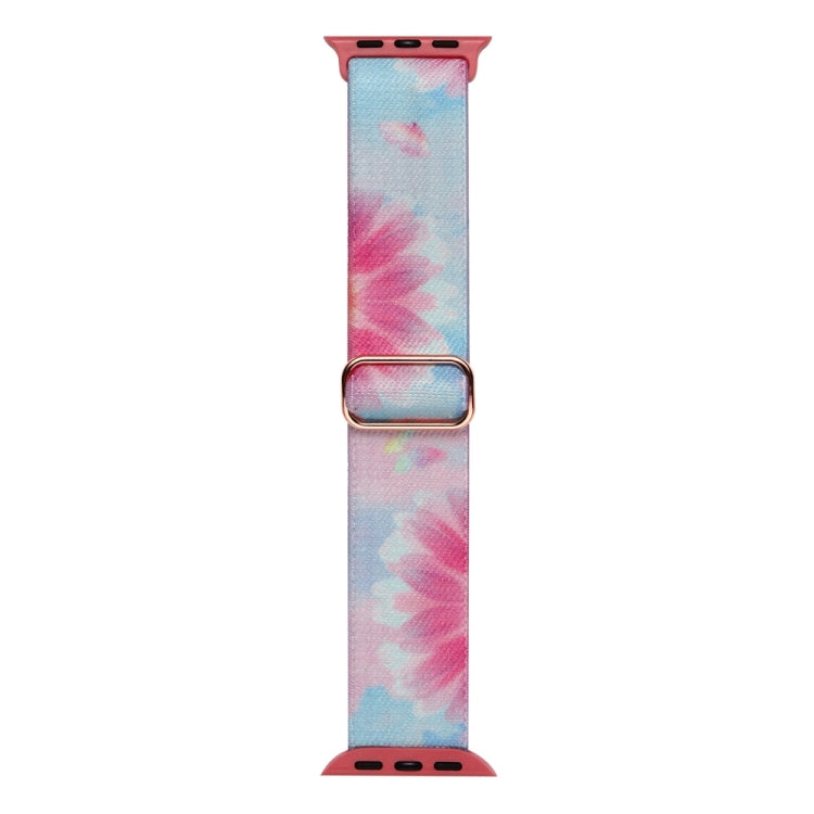 For Apple Watch 3 42mm Painted Pattern Nylon Replacement Watch Band(Flower Butterfly) - Watch Bands by PMC TechLife | Online Shopping South Africa | PMC TechLife