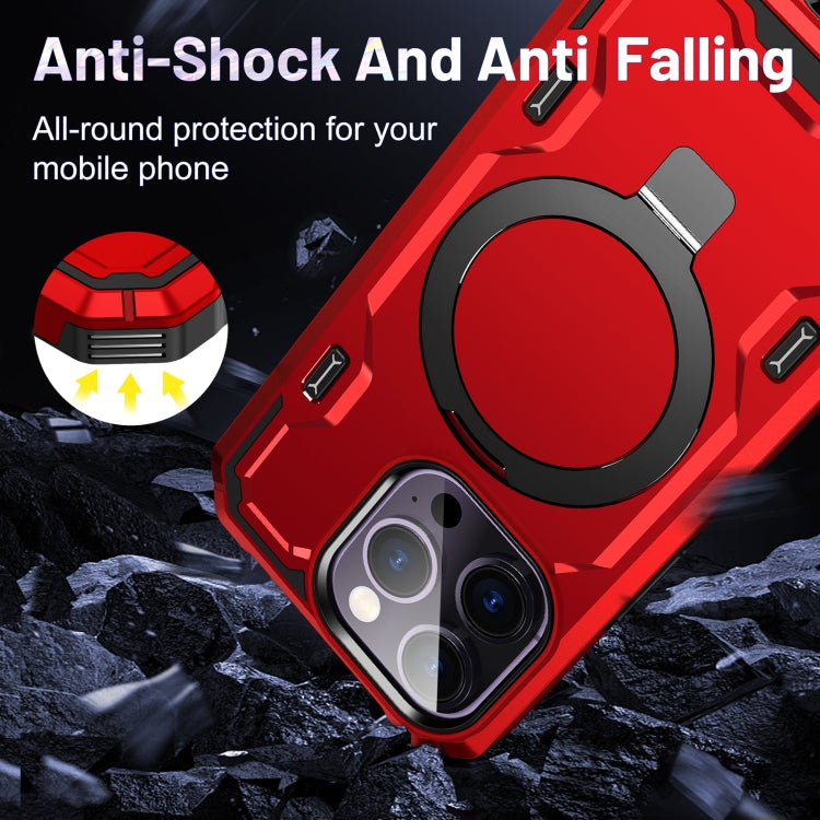For iPhone 14 / 13 Patronus MagSafe Magnetic Holder Phone Case(Red) - free shipping - PMC TechLife - Order now!