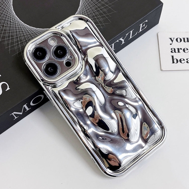 For iPhone 14 Plus Electroplating Meteorite Texture TPU Phone Case(Silver) - free shipping - PMC TechLife - Order now!