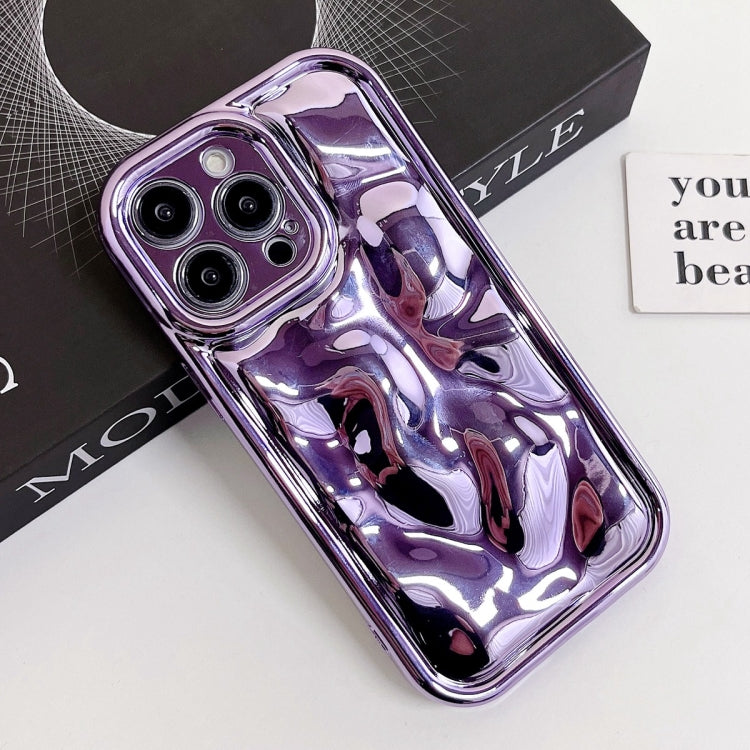 For iPhone X / XS Electroplating Meteorite Texture TPU Phone Case(Purple) - free shipping - PMC TechLife - Order now!