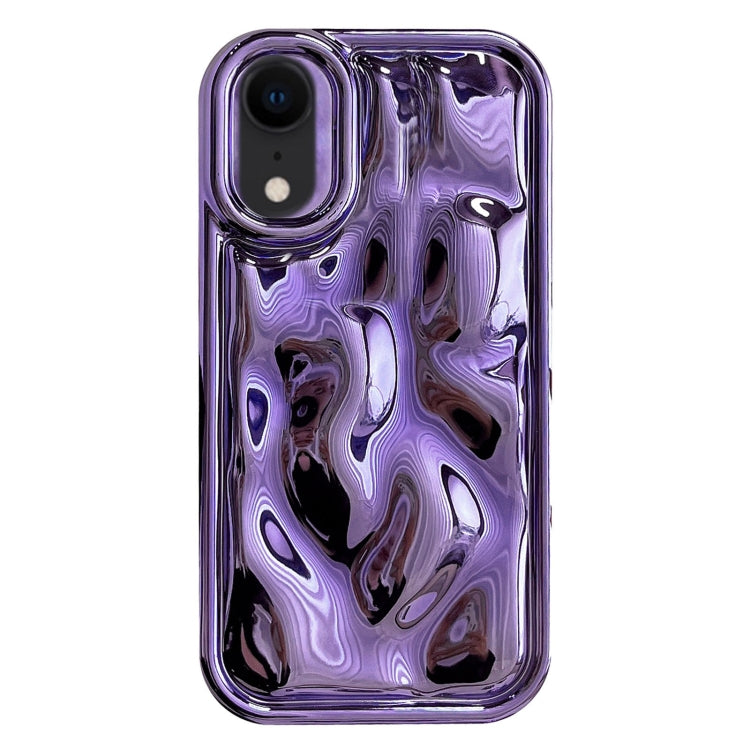 For iPhone XR Electroplating Meteorite Texture TPU Phone Case(Purple) - free shipping - PMC TechLife - Order now!
