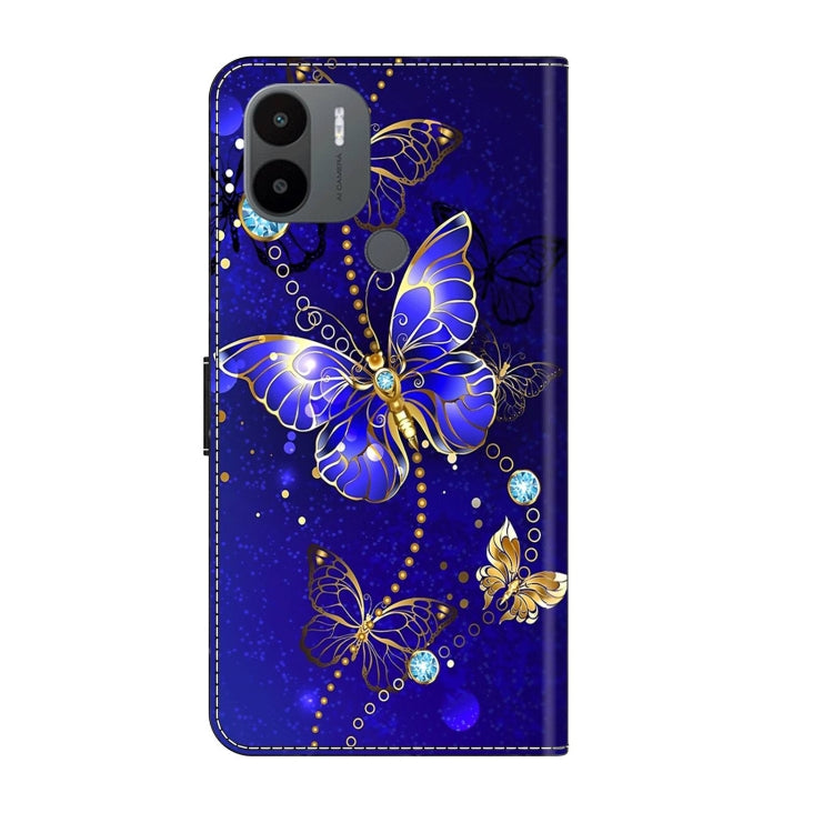 For Xiaomi Redmi A1+ / A2 / A2+ Crystal 3D Shockproof Protective Leather Phone Case(Diamond Butterfly) - free shipping - PMC TechLife - Order now!