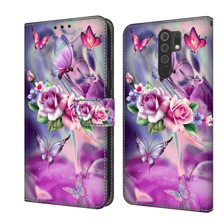 For Xiaomi Redmi 9 Crystal 3D Shockproof Protective Leather Phone Case(Butterfly) - free shipping - PMC TechLife - Order now!