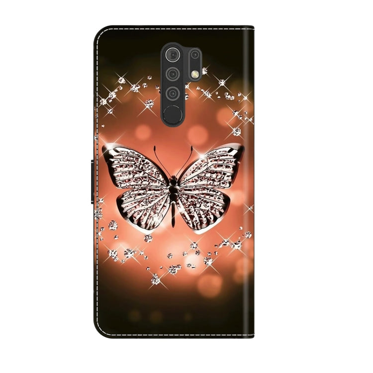 For Xiaomi Redmi 9 Crystal 3D Shockproof Protective Leather Phone Case(Crystal Butterfly) - free shipping - PMC TechLife - Order now!
