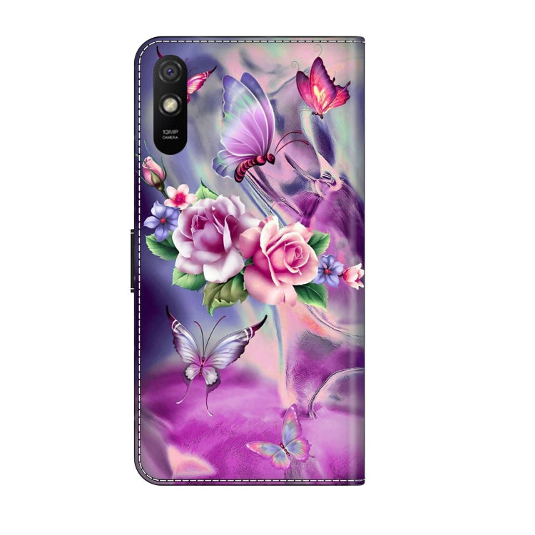 For Xiaomi Redmi 9A Crystal 3D Shockproof Protective Leather Phone Case(Butterfly) - free shipping - PMC TechLife - Order now!