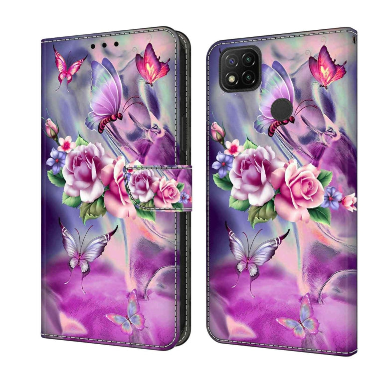 For Xiaomi Redmi 9C Crystal 3D Shockproof Protective Leather Phone Case(Butterfly) - free shipping - PMC TechLife - Order now!