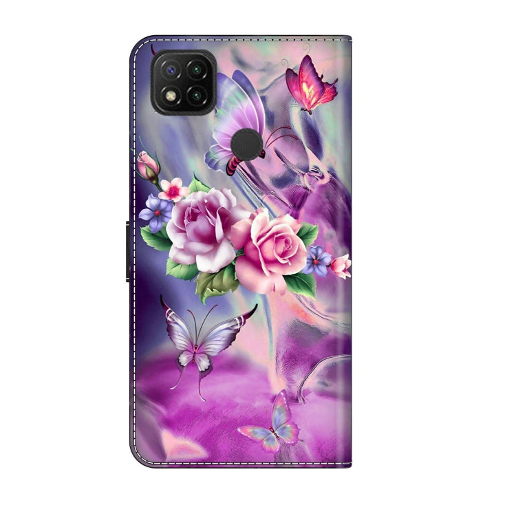 For Xiaomi Redmi 9C Crystal 3D Shockproof Protective Leather Phone Case(Butterfly) - free shipping - PMC TechLife - Order now!