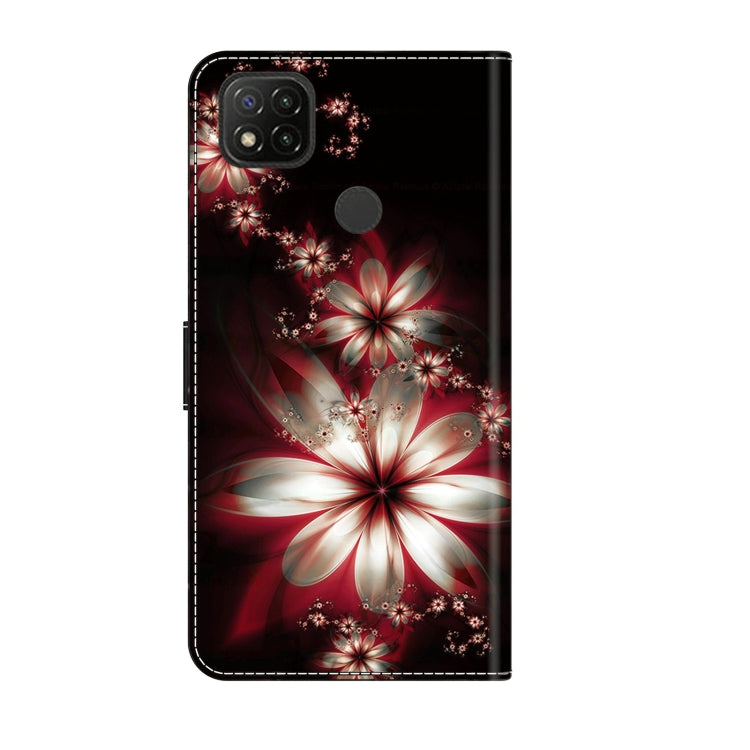 For Xiaomi Redmi 9C Crystal 3D Shockproof Protective Leather Phone Case(Fantastic Flower) - free shipping - PMC TechLife - Order now!