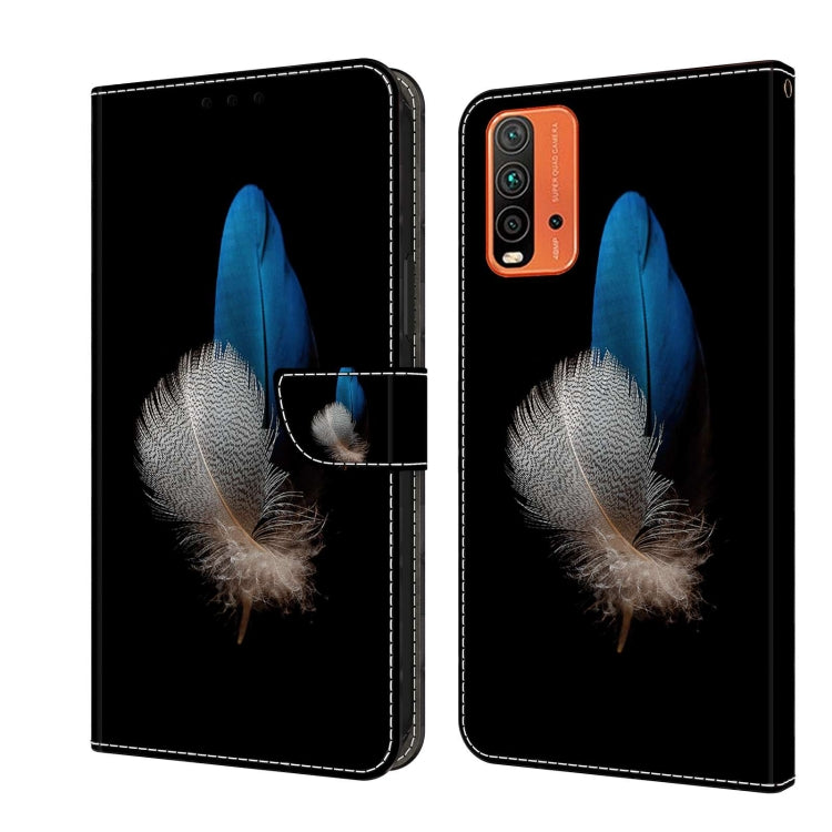 For Xiaomi Redmi 9T Crystal 3D Shockproof Protective Leather Phone Case(Two Branches) - free shipping - PMC TechLife - Order now!