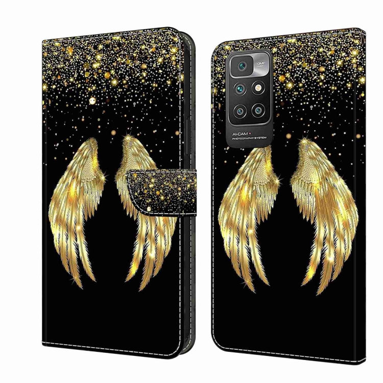 For Xiaomi Redmi 10 Crystal 3D Shockproof Protective Leather Phone Case(Golden Wings) - free shipping - PMC TechLife - Order now!