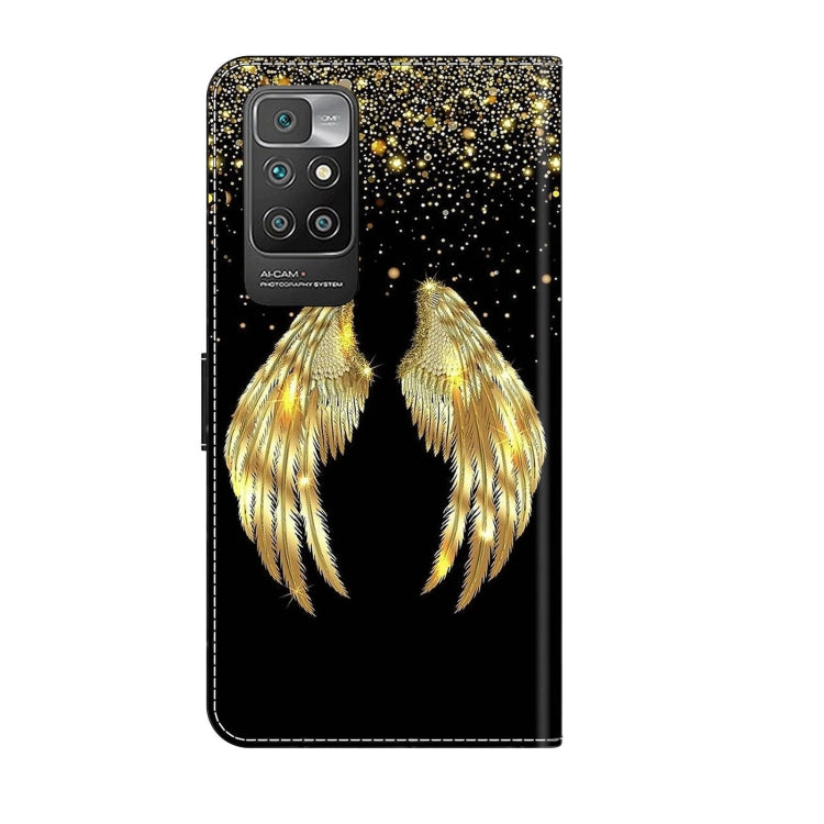 For Xiaomi Redmi 10 Crystal 3D Shockproof Protective Leather Phone Case(Golden Wings) - free shipping - PMC TechLife - Order now!