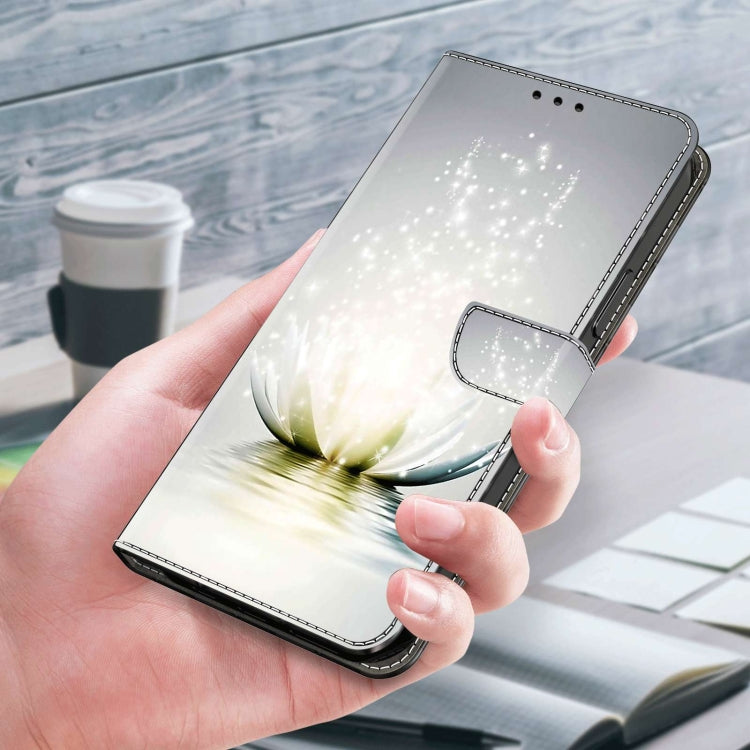 For Xiaomi Redmi 10C Crystal 3D Shockproof Protective Leather Phone Case(Light Lotus) - free shipping - PMC TechLife - Order now!