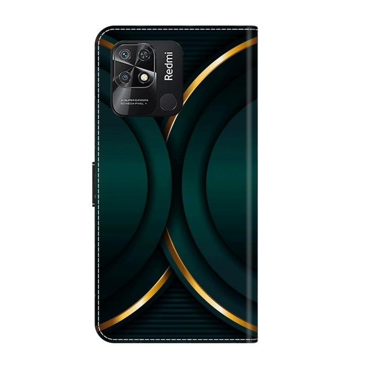 For Xiaomi Redmi 10C Crystal 3D Shockproof Protective Leather Phone Case(Gold Outline) - free shipping - PMC TechLife - Order now!