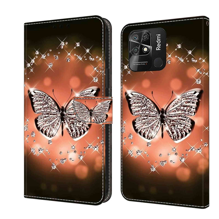 For Xiaomi Redmi 10C Crystal 3D Shockproof Protective Leather Phone Case(Crystal Butterfly) - free shipping - PMC TechLife - Order now!