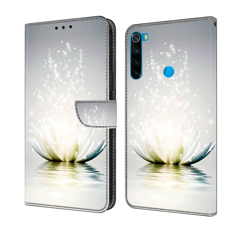 For Xiaomi Redmi Note 8 Crystal 3D Shockproof Protective Leather Phone Case(Light Lotus) - free shipping - PMC TechLife - Order now!