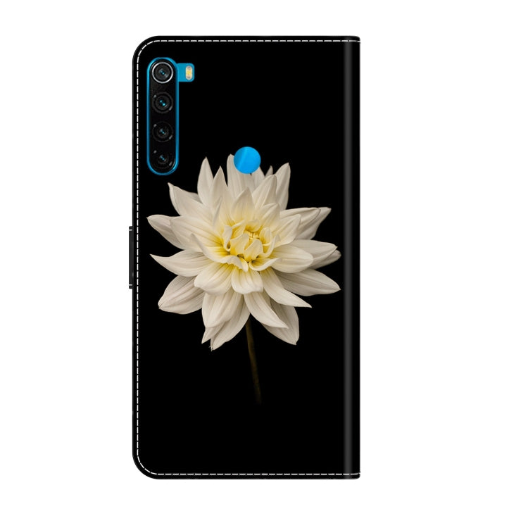 For Xiaomi Redmi Note 8 Crystal 3D Shockproof Protective Leather Phone Case(White Flower) - free shipping - PMC TechLife - Order now!