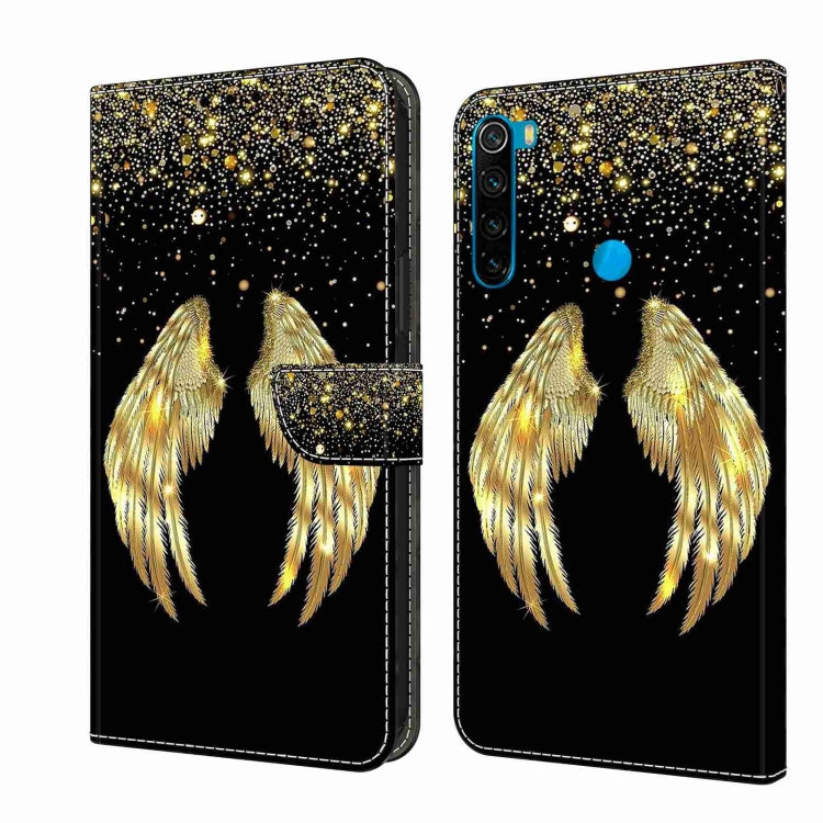 For Xiaomi Redmi Note 8 Crystal 3D Shockproof Protective Leather Phone Case(Golden Wings) - free shipping - PMC TechLife - Order now!