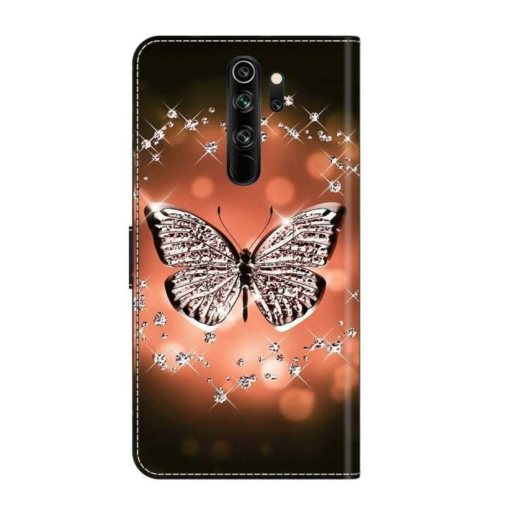 For Xiaomi Redmi Note 8 Pro Crystal 3D Shockproof Protective Leather Phone Case(Crystal Butterfly) - free shipping - PMC TechLife - Order now!