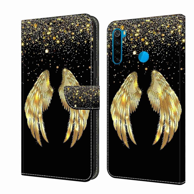 For Xiaomi Redmi Note 8T Crystal 3D Shockproof Protective Leather Phone Case(Golden Wings) - free shipping - PMC TechLife - Order now!