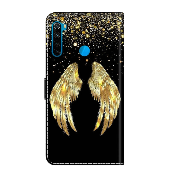 For Xiaomi Redmi Note 8T Crystal 3D Shockproof Protective Leather Phone Case(Golden Wings) - free shipping - PMC TechLife - Order now!