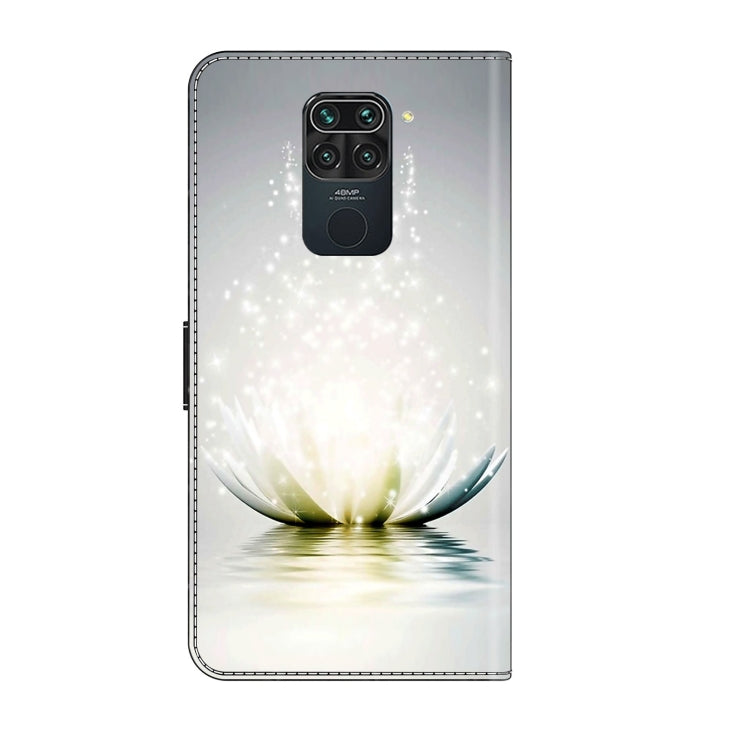 For Xiaomi Redmi Note 9 Crystal 3D Shockproof Protective Leather Phone Case(Light Lotus) - free shipping - PMC TechLife - Order now!