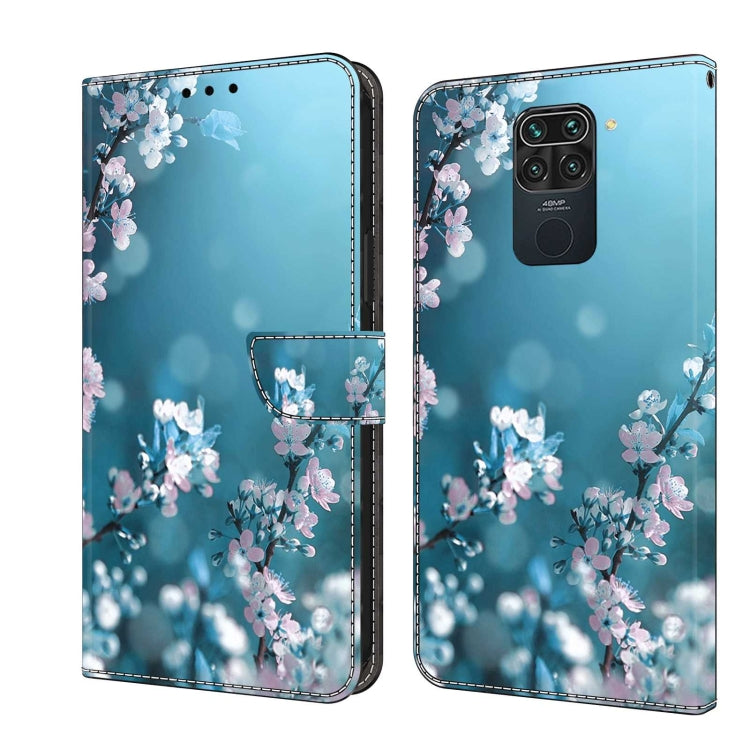 For Xiaomi Redmi Note 9 Crystal 3D Shockproof Protective Leather Phone Case(Plum Flower) - free shipping - PMC TechLife - Order now!