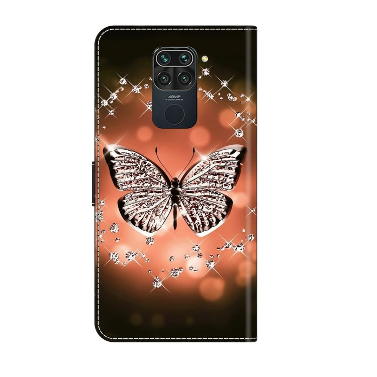 For Xiaomi Redmi Note 9 Crystal 3D Shockproof Protective Leather Phone Case(Crystal Butterfly) - free shipping - PMC TechLife - Order now!