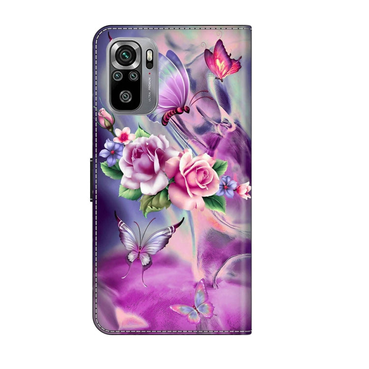 For Xiaomi Redmi Note 10 4G Crystal 3D Shockproof Protective Leather Phone Case(Butterfly) - free shipping - PMC TechLife - Order now!