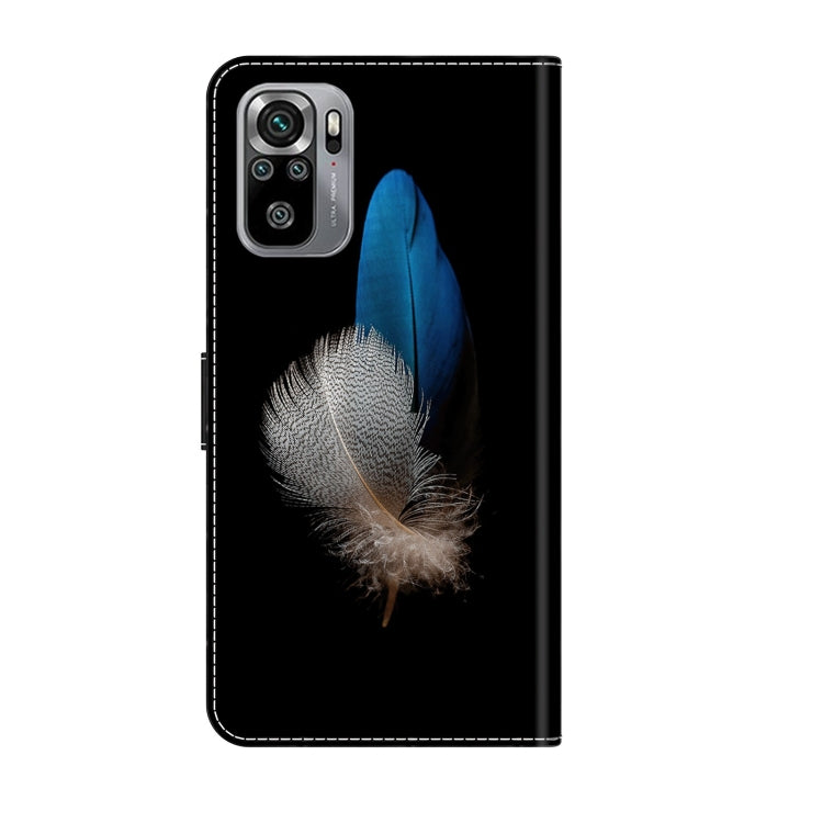 For Xiaomi Redmi Note 10 4G Crystal 3D Shockproof Protective Leather Phone Case(Two Branches) - free shipping - PMC TechLife - Order now!