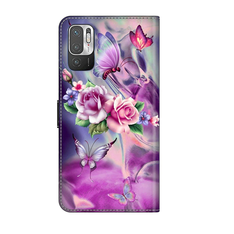 For Xiaomi Redmi Note 10 5G Crystal 3D Shockproof Protective Leather Phone Case(Butterfly) - free shipping - PMC TechLife - Order now!