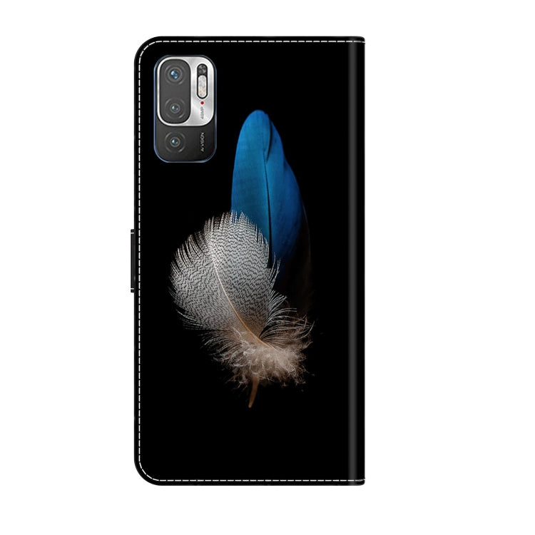 For Xiaomi Redmi Note 10 5G Crystal 3D Shockproof Protective Leather Phone Case(Two Branches) - free shipping - PMC TechLife - Order now!