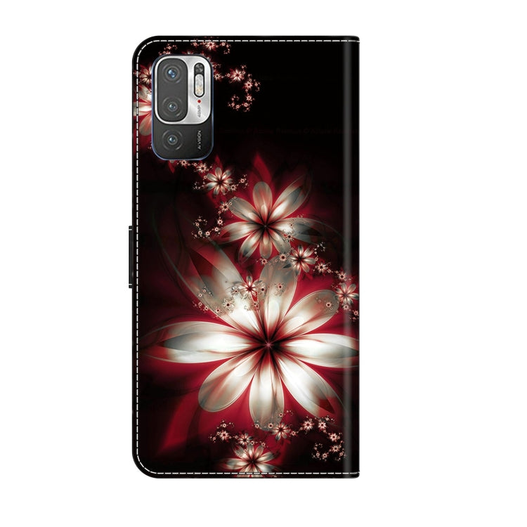 For Xiaomi Redmi Note 10 5G Crystal 3D Shockproof Protective Leather Phone Case(Fantastic Flower) - free shipping - PMC TechLife - Order now!