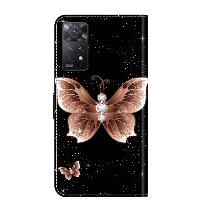 For Xiaomi Redmi Note 11 Pro 5G / 4G Global Crystal 3D Shockproof Protective Leather Phone Case(Pink Diamond Butterfly) - free shipping - PMC TechLife - Order now!