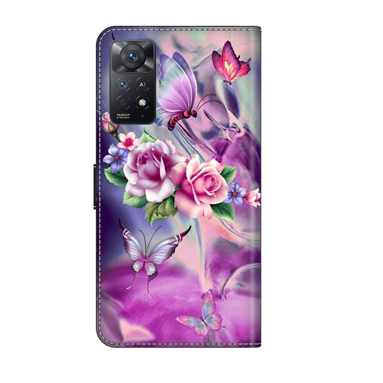 For Xiaomi Redmi Note 11 Pro 5G / 4G Global Crystal 3D Shockproof Protective Leather Phone Case(Butterfly) - free shipping - PMC TechLife - Order now!