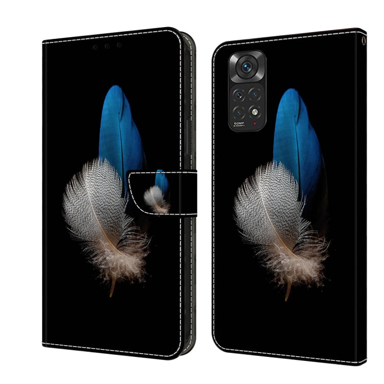 For Xiaomi Redmi Note 11 Global Crystal 3D Shockproof Protective Leather Phone Case(Two Branches) - free shipping - PMC TechLife - Order now!